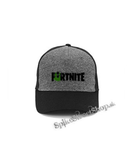 FORTNITE Season 7 - Rick Sanchez Logo - šedočierna bavlnená šiltovka
