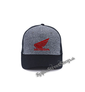 HONDA - Red Logo - šedočierna bavlnená šiltovka