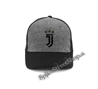 JUVENTUS FC - Logo Motive 2 Gold Star - šedočierna bavlnená šiltovka