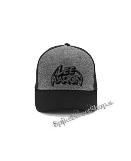 LEE AARON - Logo - šedočierna bavlnená šiltovka