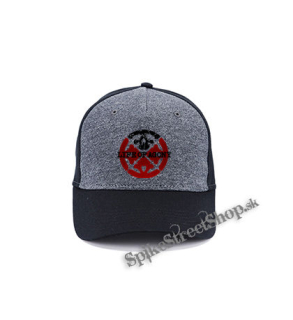 LIFE OF AGONY - Logo Symbol Crest - šedočierna bavlnená šiltovka