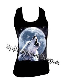 WOLF COLLECTION - Vlk vyjúci na mesiac - Ladies Vest Top