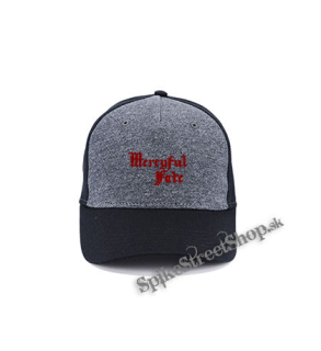 MERCYFUL FATE - Logo Red - šedočierna bavlnená šiltovka