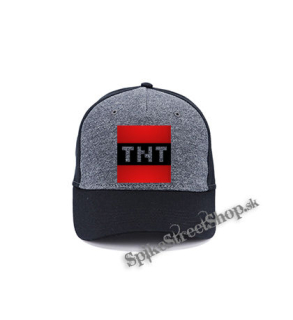 MINECRAFT - TNT - šedočierna bavlnená šiltovka