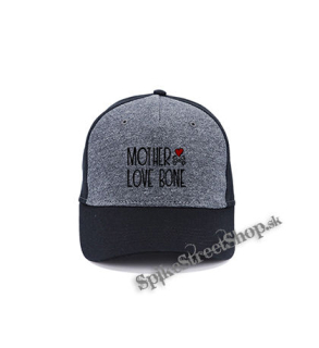 MOTHER LOVE BONE - Logo - šedočierna bavlnená šiltovka