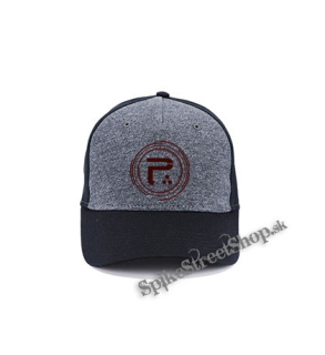 PERIPHERY - Red Logo - šedočierna bavlnená šiltovka