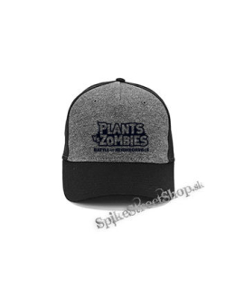 PLANTS VS ZOMBIES - Logo - šedočierna bavlnená šiltovka