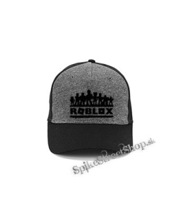 ROBLOX - Logo Skins - šedočierna bavlnená šiltovka