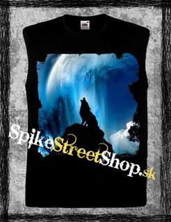 WOLF COLLECTION - Gothic Moon - čierne pánske tričko bez rukávov