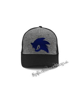 SONIC THE HEDGEHOG - Face - šedočierna bavlnená šiltovka