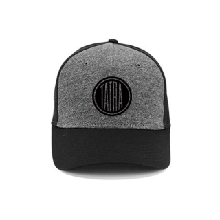 TATRA - Logo Black - šedočierna bavlnená šiltovka