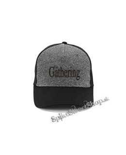 THE GATHERING - Logo Gold - šedočierna bavlnená šiltovka
