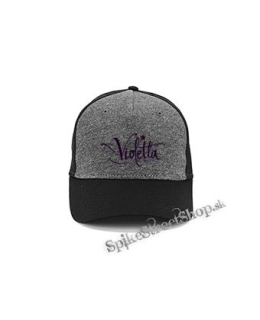 VIOLETTA - Logo - šedočierna bavlnená šiltovka