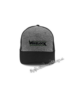 WARLOCK - Logo - šedočierna bavlnená šiltovka