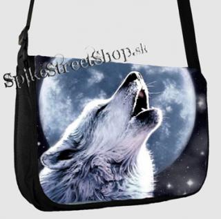 WOLF COLLECTION - Vlk vyjúci na mesiac - taška na rameno