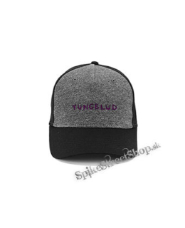 YUNGBLUD - Pink Logo - šedočierna bavlnená šiltovka
