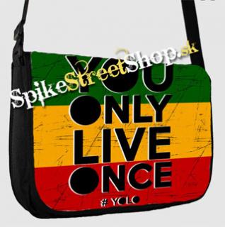 YOU ONLY LIVE ONCE - RASTA JAMAICA - taška na rameno