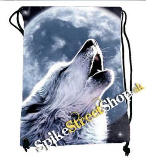 Školský chrbtový vak WOLF COLLECTION - Vlk vyjúci na mesiac