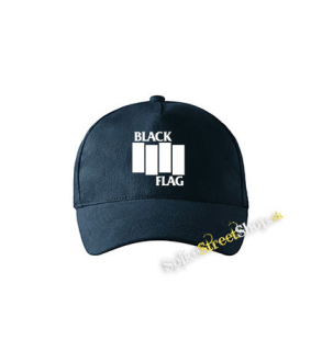 BLACK FLAG - Logo Crest - tmavomodrá šiltovka