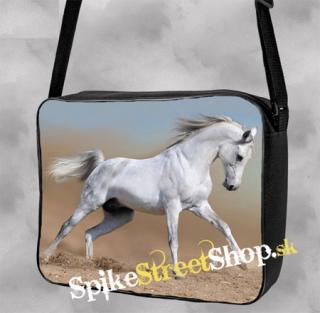 Horses Collection - BIELY MUSTANG - taška na rameno z kolekcie koní 