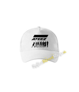 ATEEZ - Logo & Silhouette - biela šiltovka