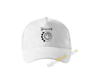 BLINK 182 - Logo & Smile - biela šiltovka