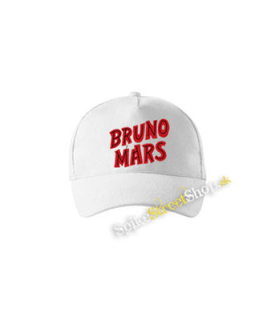 BRUNO MARS - Logo - biela šiltovka