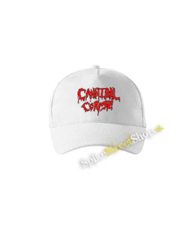 CANNIBAL CORPSE - Old School Bloody Logo - biela šiltovka