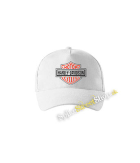 HARLEY DAVIDSON - Red Crest Logo Motive 2 - biela šiltovka