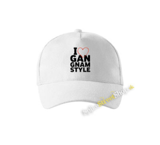I LOVE GANGNAM STYLE - biela šiltovka