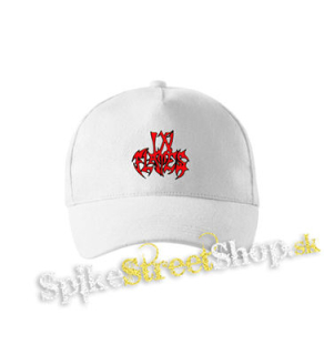 IN FLAMES - Logo Old School - biela šiltovka