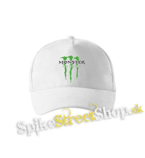 MONSTER ENERGY - Logo Crest - biela šiltovka