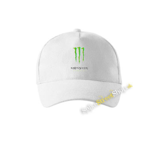 MONSTER ENERGY - Logo - biela šiltovka