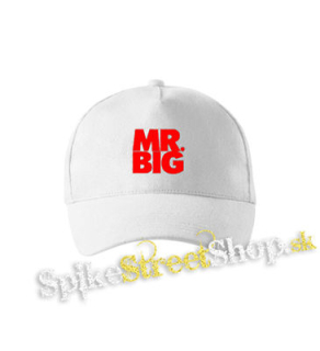 MR BIG - Logo Red White - biela šiltovka