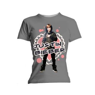 JUSTIN BIEBER - Cut Out Hearts - sivé dámske tričko