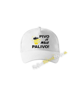 PIVO JE MOJE PALIVO - biela šiltovka