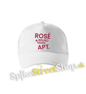 ROSÉ & BRUNO MARS - APT - Pink - biela šiltovka