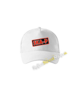SKA-P - Red Logo - biela šiltovka