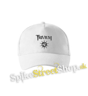 TRIVIUM - White Logo - biela šiltovka