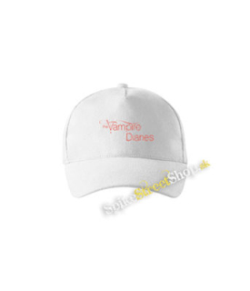 VAMPIRE DIARIES - Red Logo - biela šiltovka