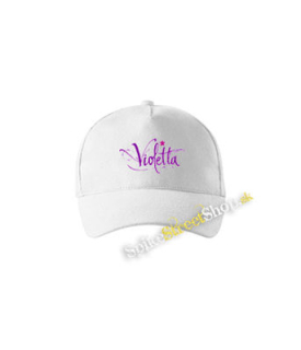 VIOLETTA - Logo - biela šiltovka
