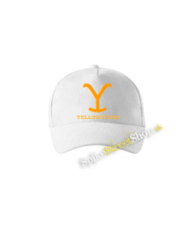 YELLOWSTONE - Logo - biela šiltovka
