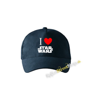I LOVE STAR WARS - tmavomodrá šiltovka