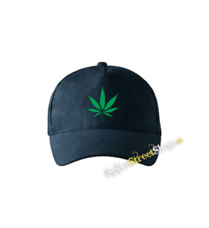 MARIHUANA - Green Leaf - tmavomodrá šiltovka