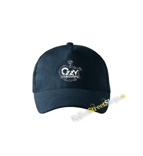 OZZY OSBOURNE - Logo Crowned Skull - tmavomodrá šiltovka
