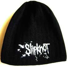 SLIPKNOT - biele logo - čierna zimná čiapka 