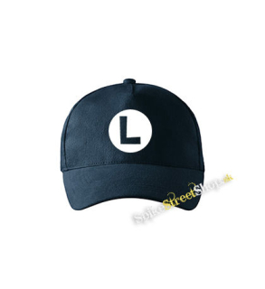 SUPER MARIO - Luigi Logo - tmavomodrá šiltovka