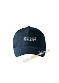 WHILE SHE SLEEPS - Logo - tmavomodrá šiltovka