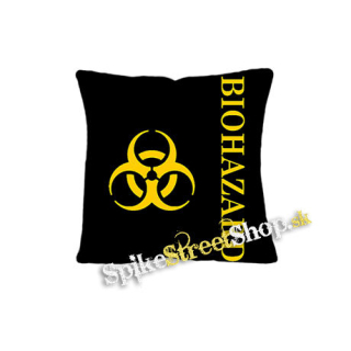 BIOHAZARD - Vertical Yellow Logo Crest - vankúš