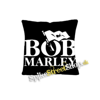 BOB MARLEY - Logo & Flag - vankúš